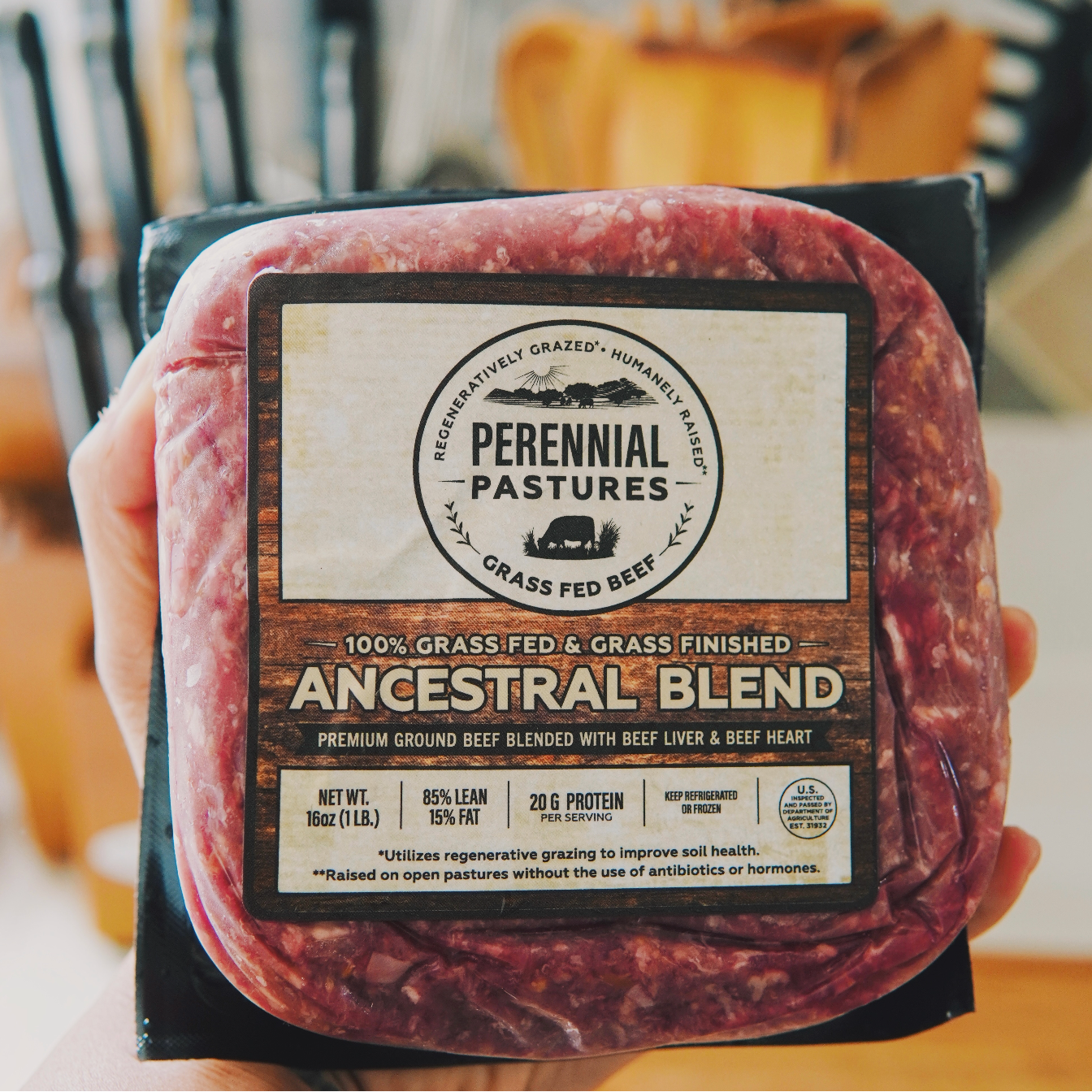 Ancestral Blend Ground Beef 85/15 Blend - 1lb pack (add-on to weekly delivery)