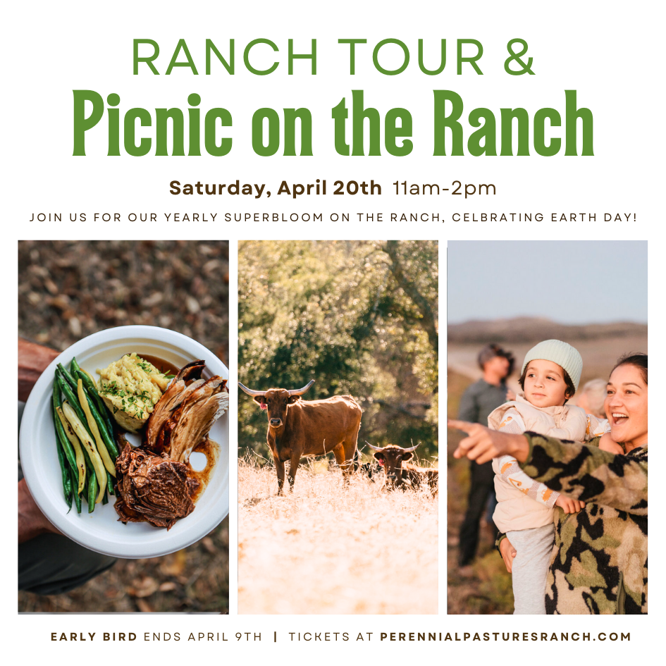 Ranch Tour + Picnic (Earth Day Celebration) | Saturday, April 20th | 11am-2pm