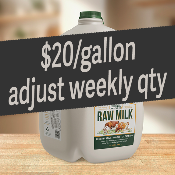 A2/A2 Raw Milk for weekly SoCal delivery